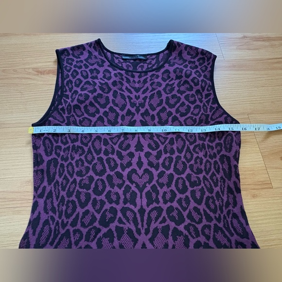 RVN | Dresses | Rvn Burgundy Leopard Print Mini Dress Sz Large - Picture 6 of 11